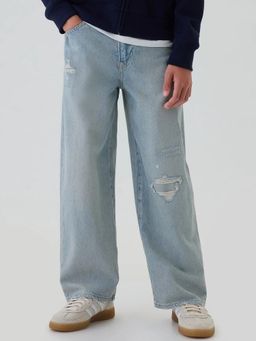 GAP - Boys' Ripped Mid Rise Jeans