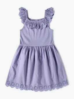 GAP - Girls' Cut-Work Square Neck A-Line Dress
