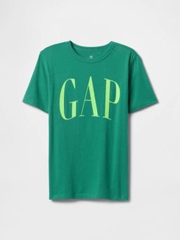 GAP - Boys' Logo Print Half Sleeve Round Neck T-Shirt