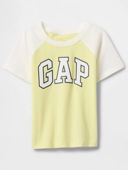 GAP - Kids' Logo Print Half Sleeve Crew Neck T-Shirt