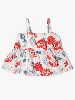 GAP - Girls' Floral Print Peplum Top