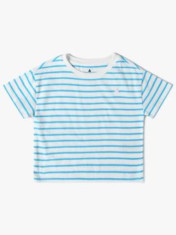 GAP - Girls' Horizontal Stripes Round Neck T-Shirt