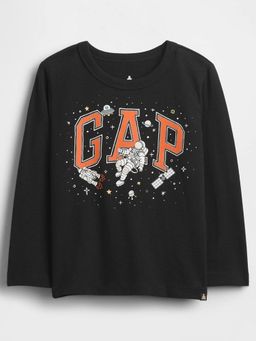 GAP - Boys' Printed Crew Neck Full Sleeve T-Shirt