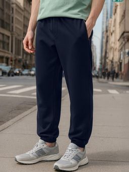 Bewakoof - Men's Navy Blue Oversized Joggers