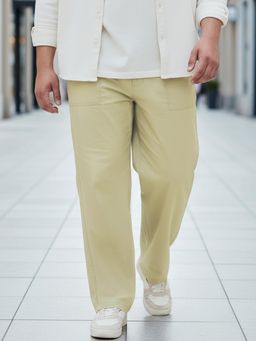 Bewakoof - Men's Beige Plus Size Pants