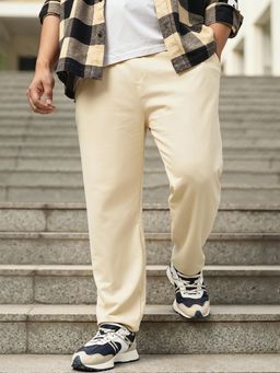 Bewakoof - Men's Brown Oversized Plus Size Joggers