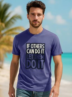 Bewakoof - Men's Skipper Blue If Others Typography T-shirt