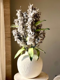 Mason Home - Grey Artificial Madonna Lily Flower Stem