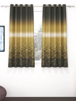 Story@Home - Gold 300 Gsm Polyester Blackout Curtain