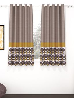 Story@Home - Beige 300 Gsm Polyester Blackout Curtain
