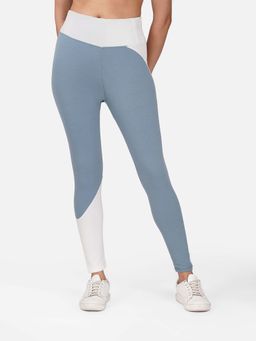 Wear Jukebox - Women Blue Colorblock Power Flow High-Rise Tights