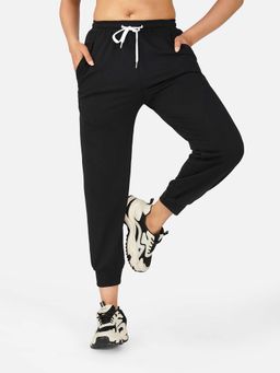 Wear Jukebox - Women Black Solid Cloud Comfort Joggers