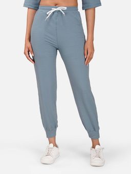 Wear Jukebox - Women Blue Solid Cloud Comfort Joggers