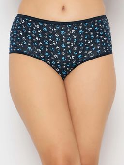 Clovia - 100% Cotton High Waist Outer Elastic Hipster Panty