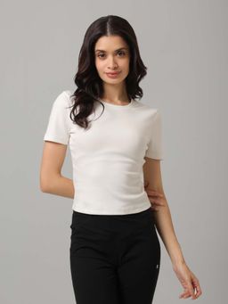 NeceSera - Everyday Off-White Rib T Shirt