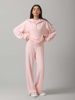 NeceSera - CloudFoma Rose Half-Zip Long Sweatshirt