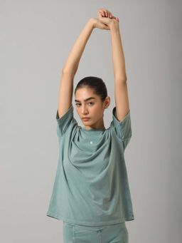 NeceSera - AirSupima Teal Oversized T Shirt
