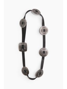 H&M - Women Black Disc-Detail Belt