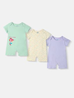 Nautinati - Infant Cotton Ocean Print Romper (Pack of 3)