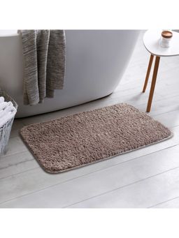HomeTown - Emilia Micro Fiber Anti Skid Bath Mat 44x66 Cm in Terracotta Colour