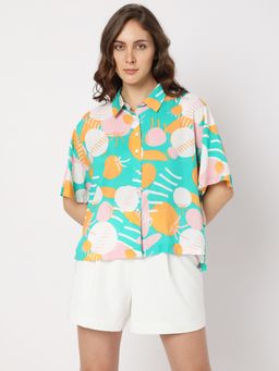 VERO MODA - Women Printed Casual Wear Multi Color Shirt