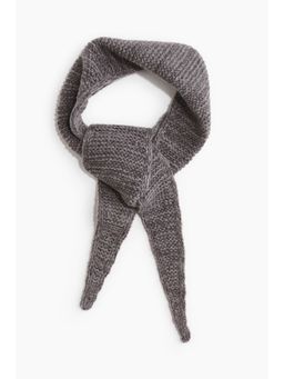 H&M - Women Grey Garter-Stitched Scarf