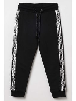 BYB Premium - Black Printed Mid Waist Jogger