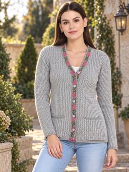 Modeve - Grey Full Sleeve Sweater