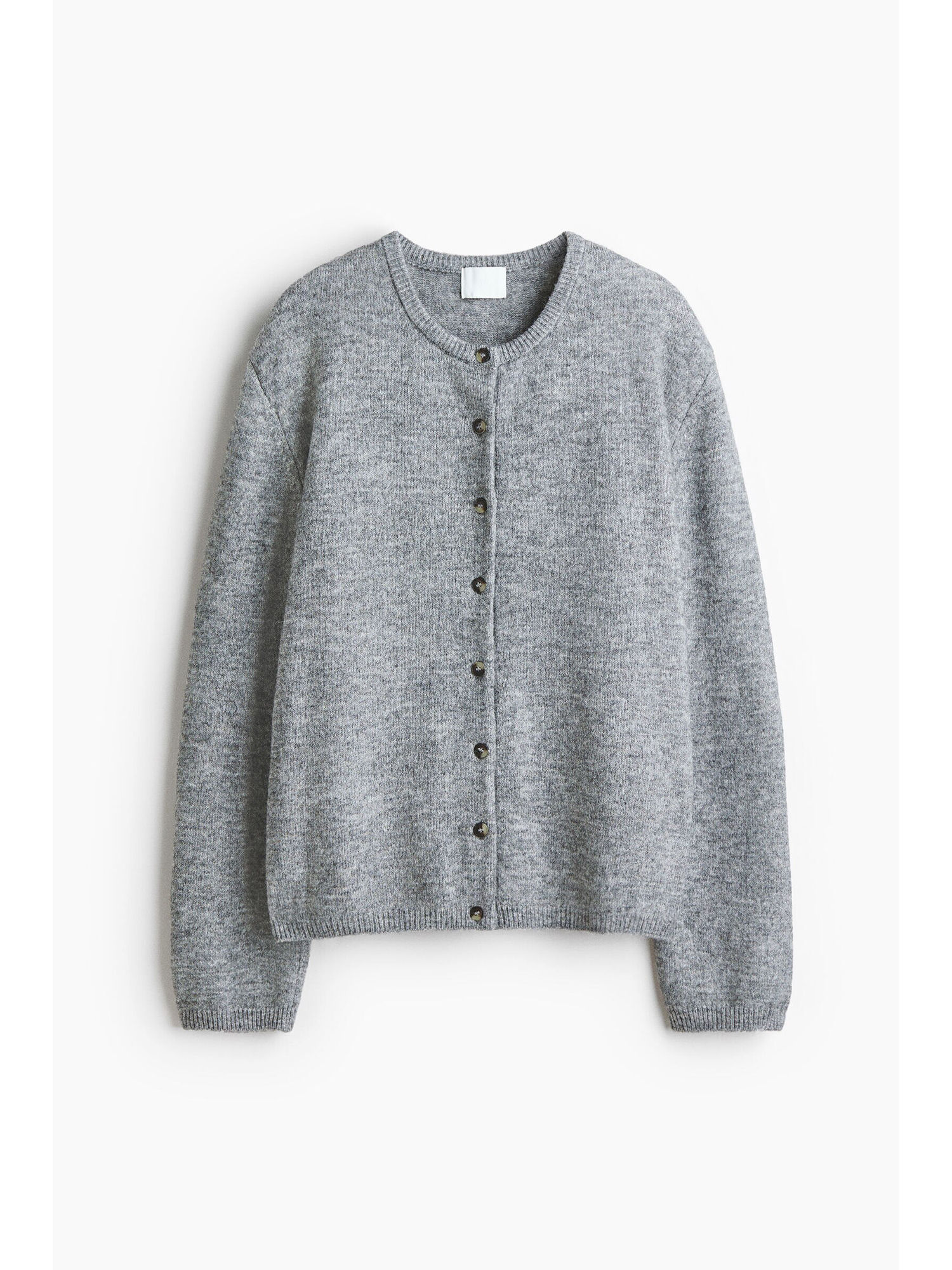 h&m Women Grey Loose-fit cardigan-picture-11