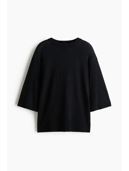 H&M - Women Black Merino wool T-shirt