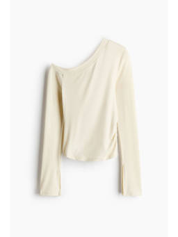 H&M - Women White One-shoulder viscose top
