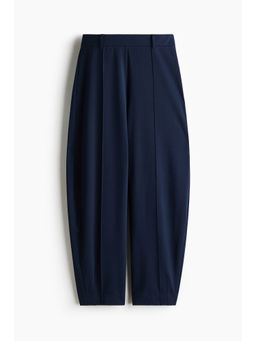 H&M - Women Blue Jersey barrel trousers