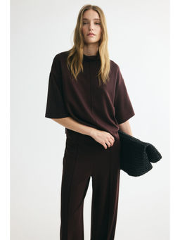 H&M - Women Maroon 2-piece jersey Co-ord Set
