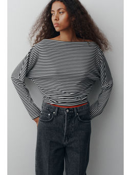 H&M - Women White Boat-neck top