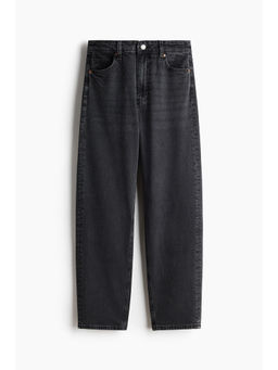 H&M - Women Grey Mom Slim Fit High Waist Ankle Jeans