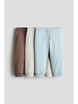 H&M - Kids Multi-Color 3-Pack Cotton Joggers
