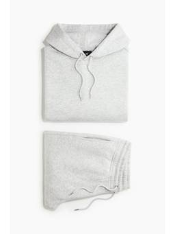 H&M - Men Grey 2-Piece Loose Fit Hoodie and Joggers