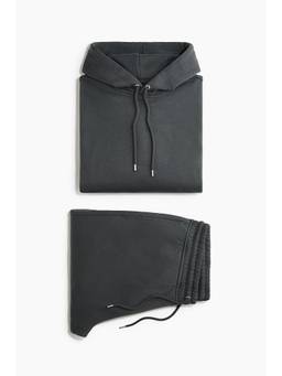 H&M - Men Charcoal 2-Piece Loose Fit Hoodie and Joggers
