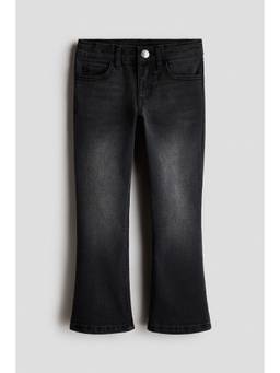 H&M - Girls Black Super Stretch Flared Leg Jeans
