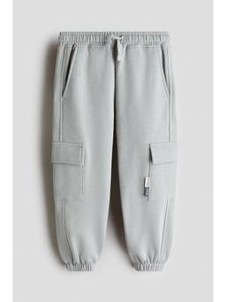 H&M - Boys Grey Cargo-Style Joggers