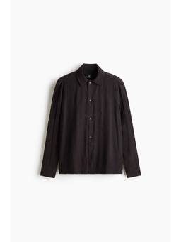 H&M - Men Brown Relaxed Fit Shirt