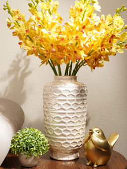Pure Home + Living - Pearl Imprinted Flower Vase