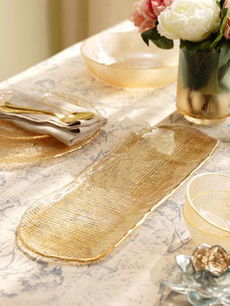 Pure Home + Living - Fizz Gold Rectangle Tray