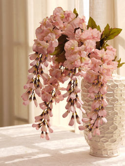 Pure Home + Living - Pink Bean Faux Flower Stem - Single