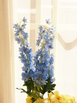 Pure Home + Living - Dark Blue Faux Delphinium Spray