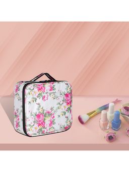 NFI Essentials - White PU Print Makeup Box (L)