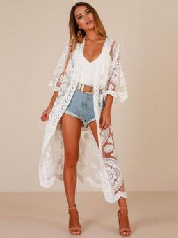 Addery - Whispering White Long Breeze Sarong