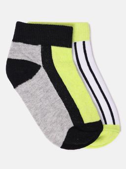 Blue Giraffe - Boys Multi-Color Colorblock Ankle Length Socks (Pack of 2)