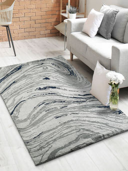 Saral Home - Grey Microfiber Carpet -120x180 cm