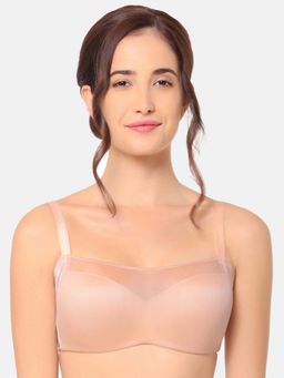 Wacoal - Contour Padded Wired Full Coverage Mesh Fashion Bra - Beige